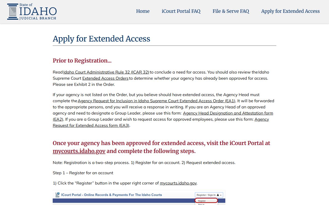 Adams County court records iCourt extended access source