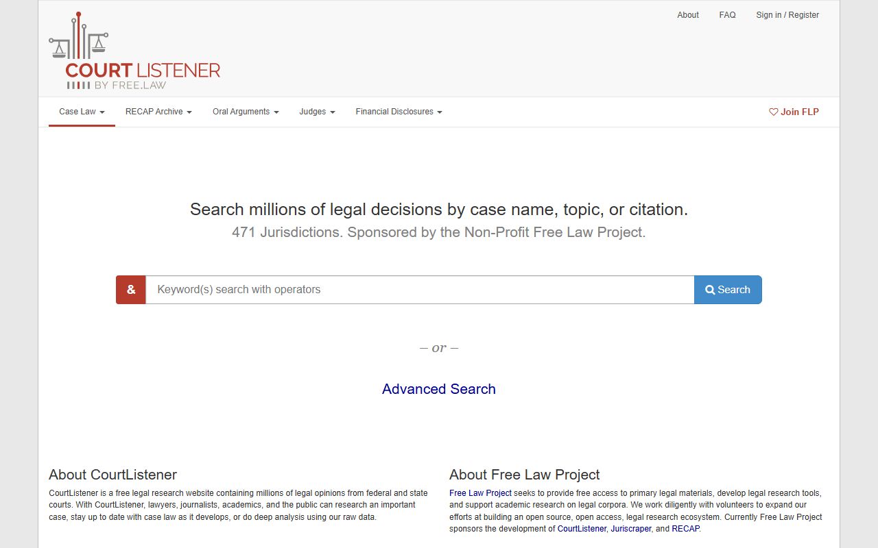 Adams County criminal court records CourtListener legal research source