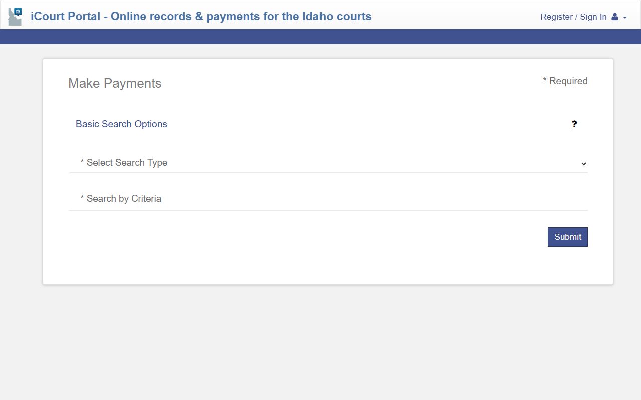 Adams County traffic court records iCourt Make Payments citation search